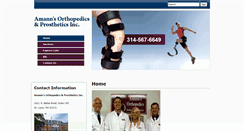 Desktop Screenshot of amannoandp.com