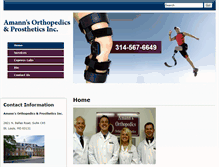 Tablet Screenshot of amannoandp.com
